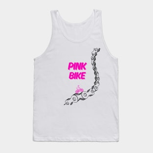 Pink Bike on Chain Trail Tank Top